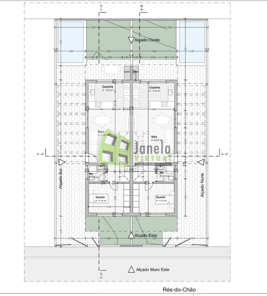 Moradia T3 para Venda em Fernao Ferro Planta 1