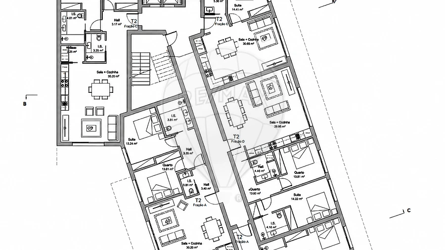 Apartamento T2 para Venda em Nossa Sra de Fatima