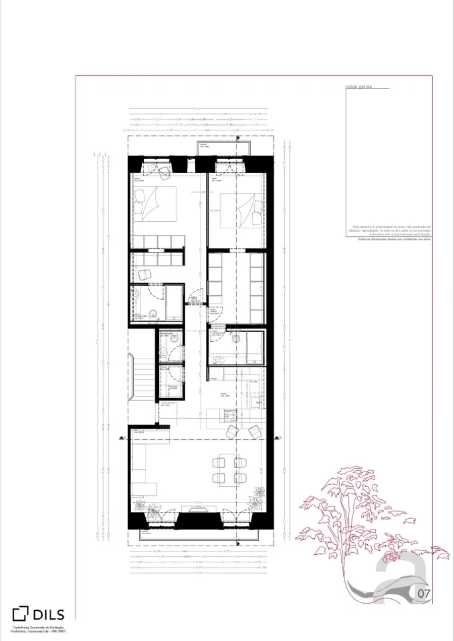 Apartamento T2 para Venda em Estrela Planta 1