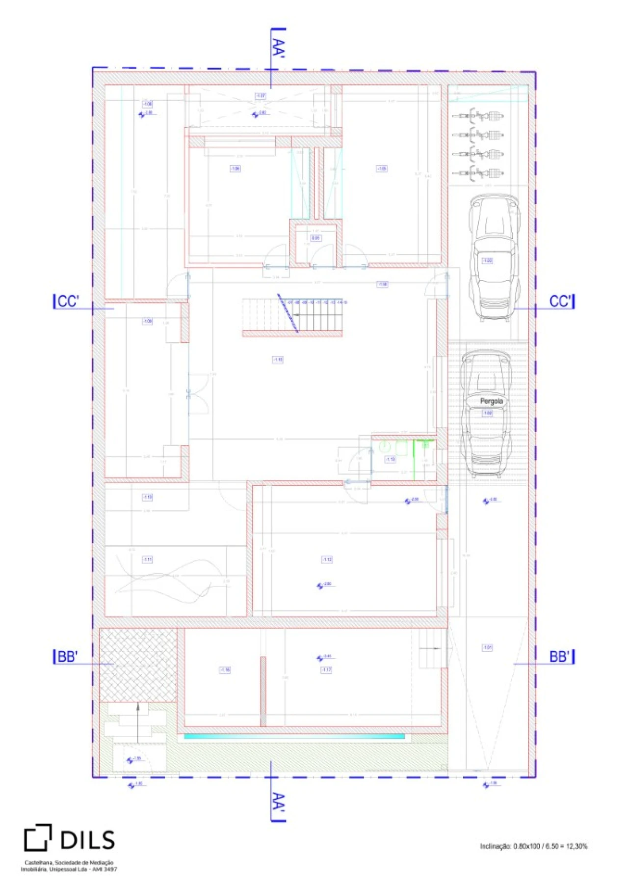 Moradia T6 para Venda em Montenegro Planta 3