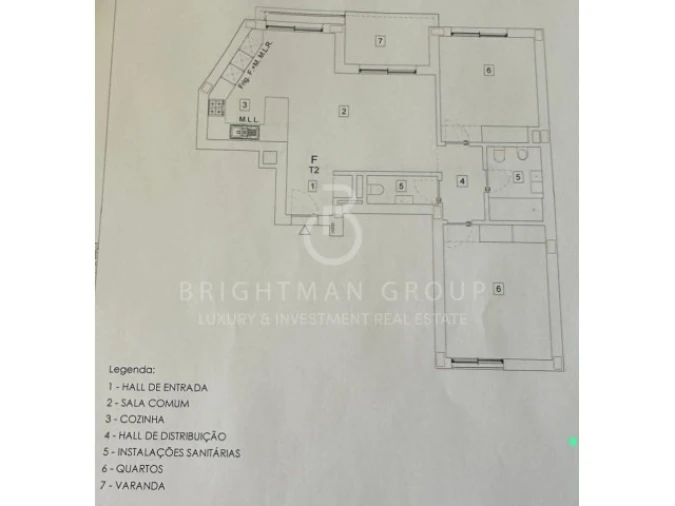 Apartamento T2 para Venda em Almancil Planta 1