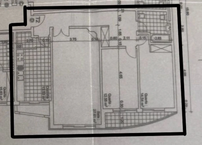 Apartamento T2 para Venda em Algueirão-Mem Martins Planta 1
