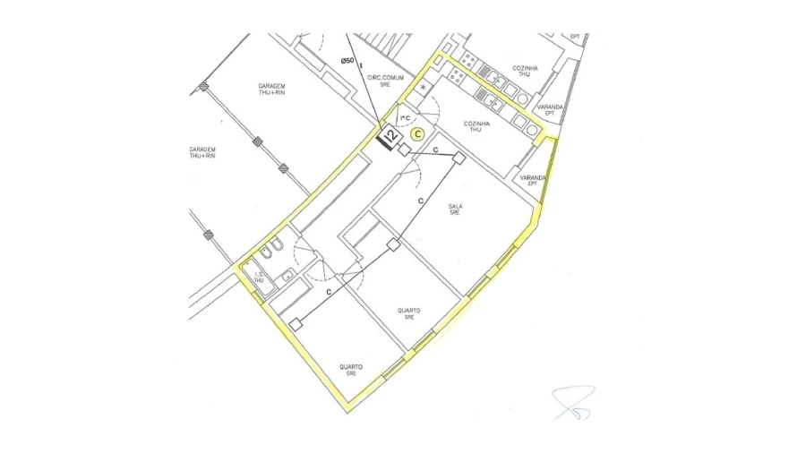 Apartamento T2 para Venda em Nazare Planta 1