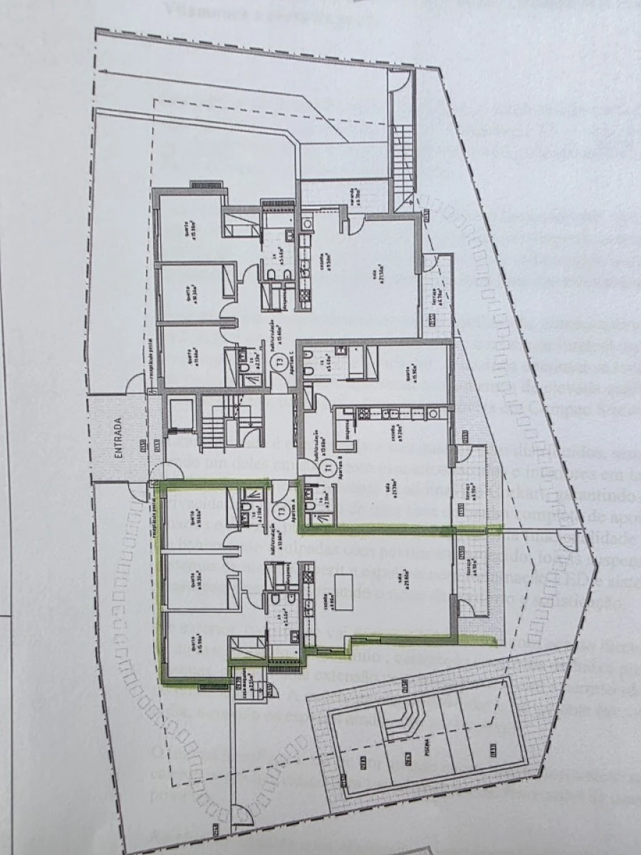 Apartamento T3 para Venda em Quarteira Planta 1