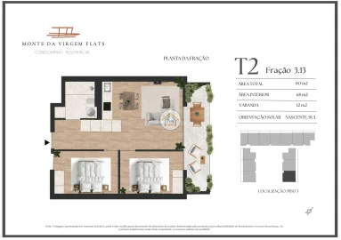 Apartamento T2 para Venda em Vilar de Andorinho