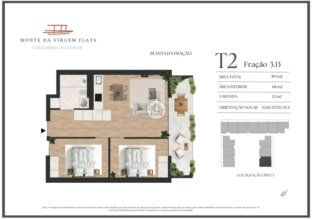 Apartamento T2 para Venda em Vilar de Andorinho Foto 9