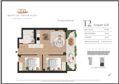 Apartamento T2 para Venda em Vilar de Andorinho
