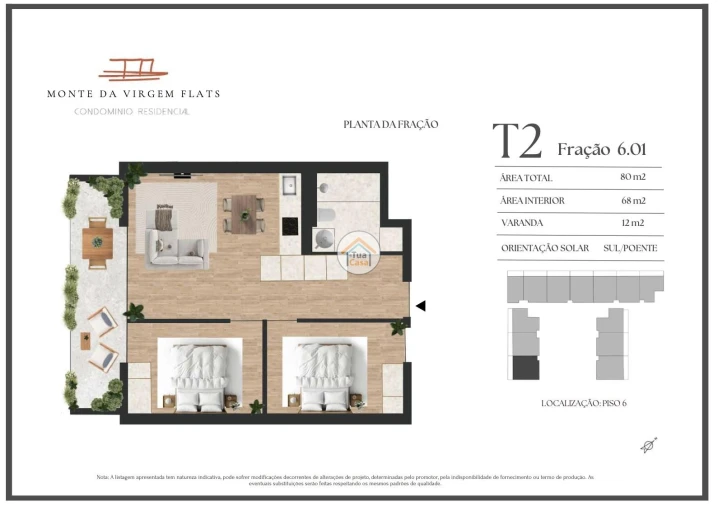 Apartamento T2 para Venda em Vilar de Andorinho Foto 9