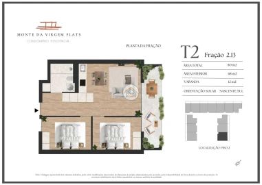 Apartamento T2 para Venda em Vilar de Andorinho