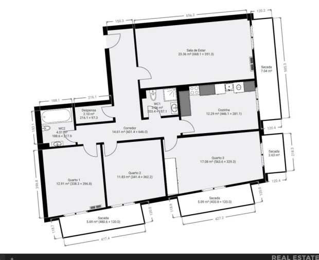 Apartamento T3 para Venda em Quelfes Foto 33