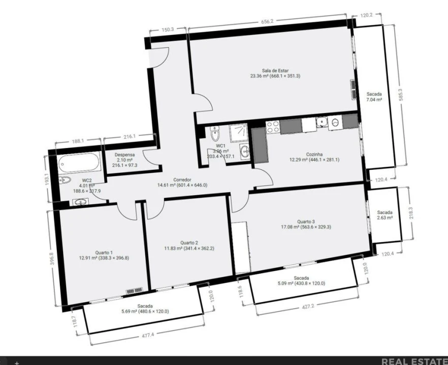 Apartamento T3 para Venda em Quelfes Foto 33