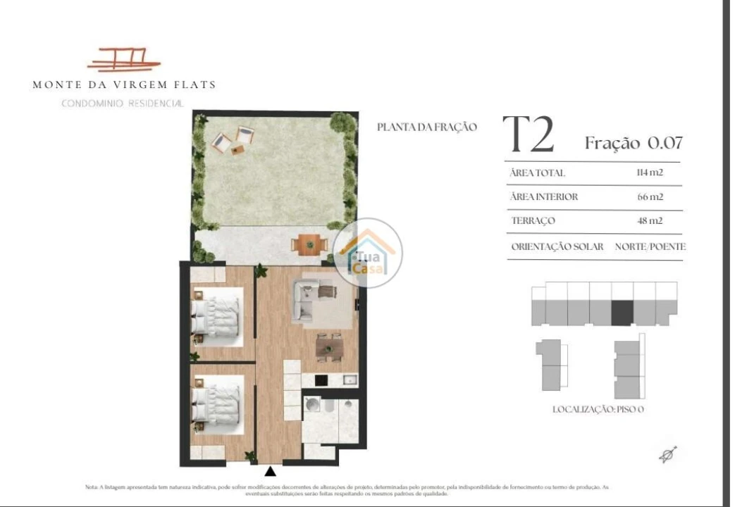 Apartamento T2 para Venda em Vilar de Andorinho Foto 9