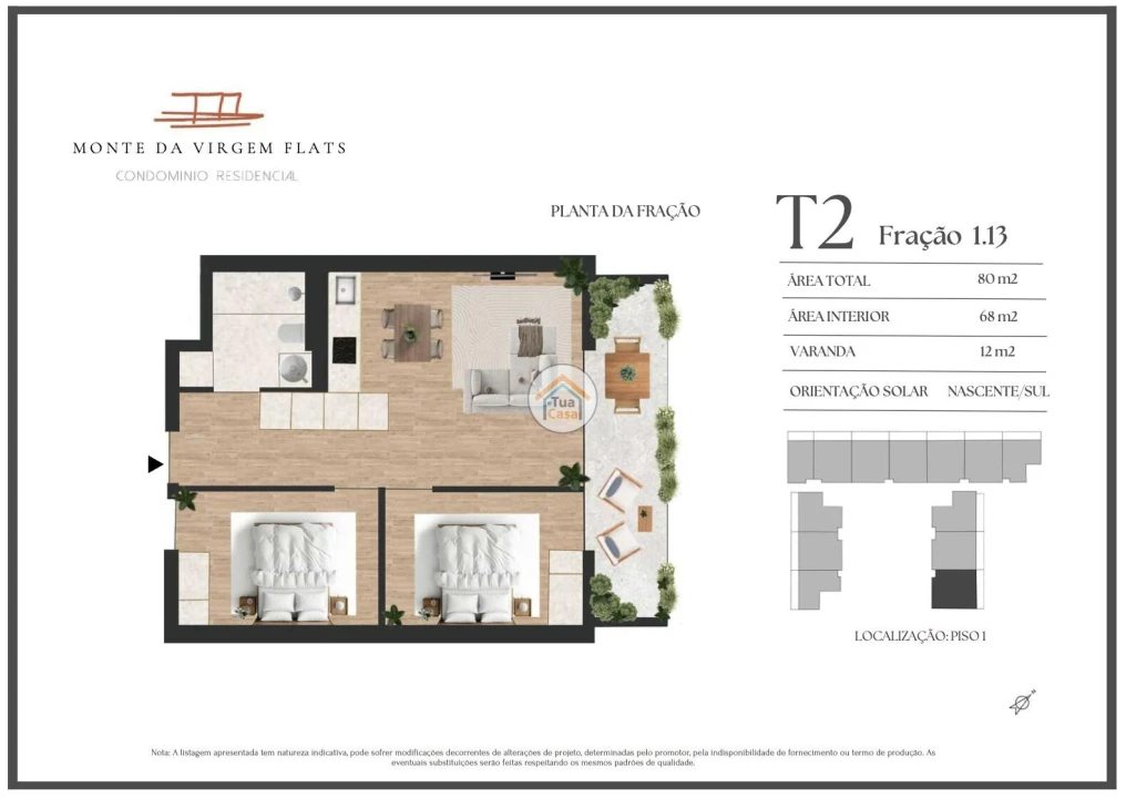 Apartamento T2 para Venda em Vilar de Andorinho Foto 9
