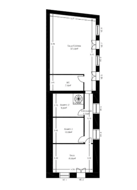 Moradia T2 para Venda em Mujães