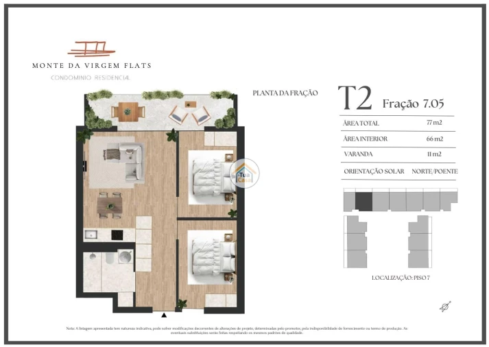 Apartamento T2 para Venda em Vilar de Andorinho Foto 9