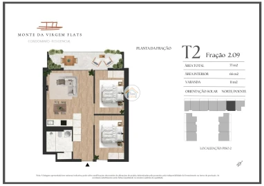 Apartamento T2 para Venda em Vilar de Andorinho