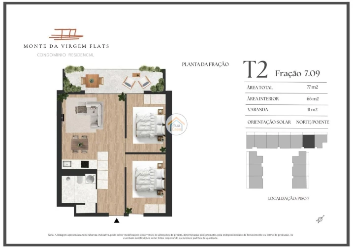 Apartamento T2 para Venda em Vilar de Andorinho Foto 9