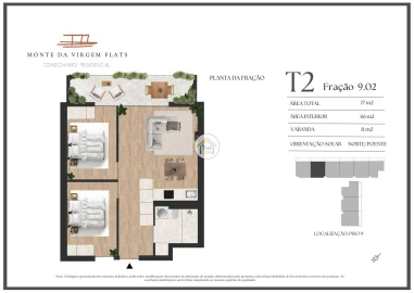 Apartamento T2 para Venda em Vilar de Andorinho