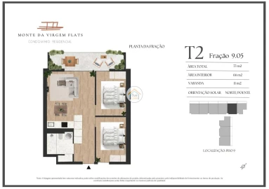 Apartamento T2 para Venda em Vilar de Andorinho
