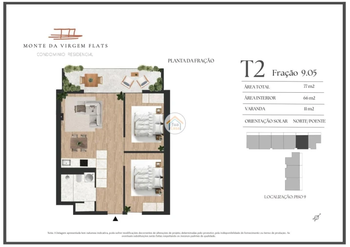 Apartamento T2 para Venda em Vilar de Andorinho Foto 9