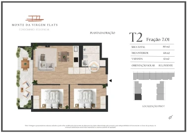 Apartamento T2 para Venda em Vilar de Andorinho