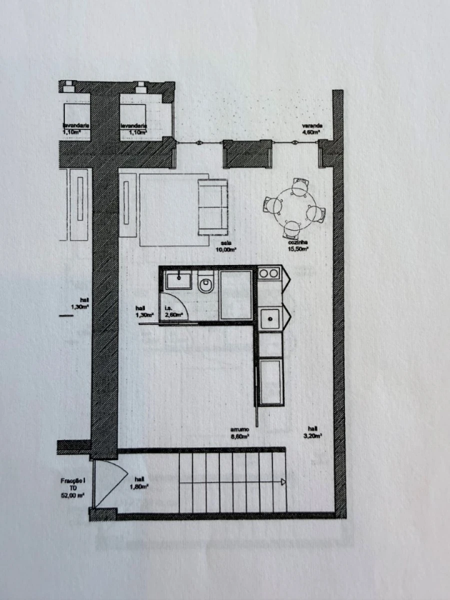 Apartamento T1 para Venda em Cedofeita, Santo Ildefonso, Sé, Miragaia, São Nicolau e Vitória Planta 1