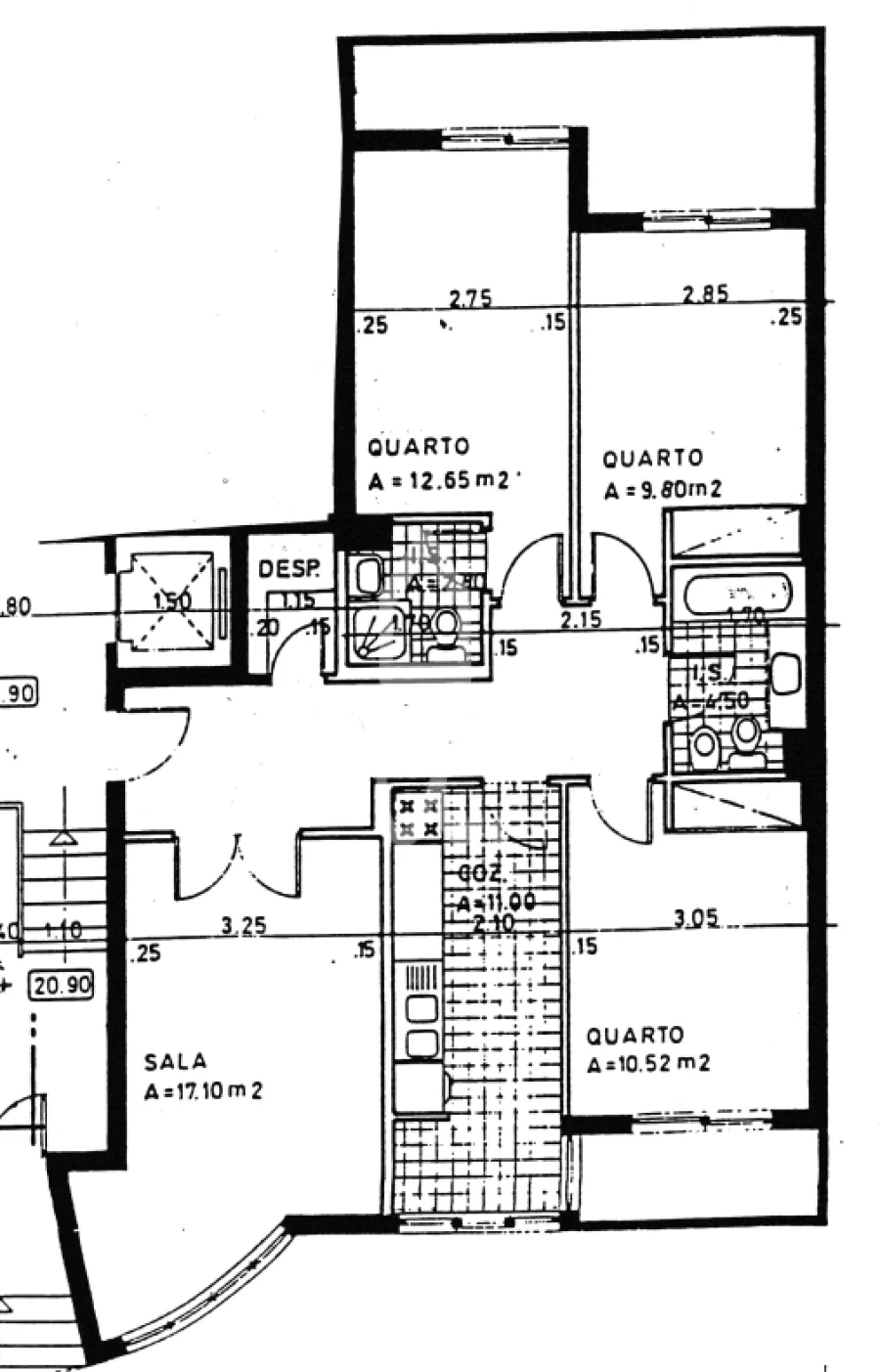 Apartamento T3 para Arrendamento em Loures Planta 1