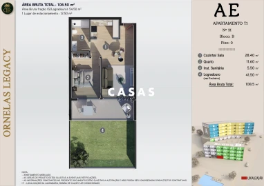 Apartamento T1 para Venda em Estreito da Calheta