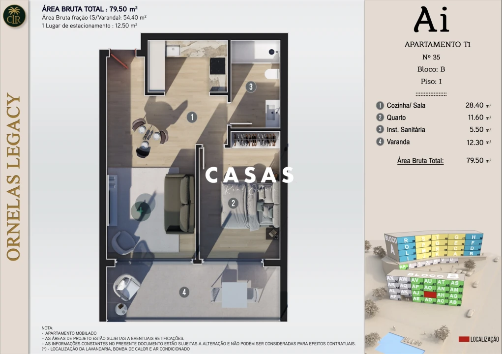 Apartamento T1 para Venda em Estreito da Calheta Foto 22
