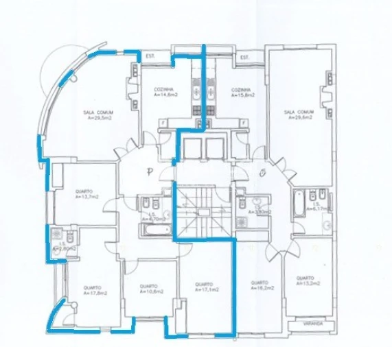 Apartamento T4 para Venda em Marvila, Ribeira Santarém, São Salvador, São Nicolau Planta 1