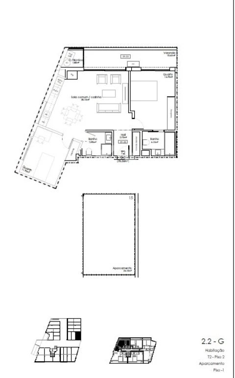 Apartamento T2 para Venda em Gulpilhares e Valadares