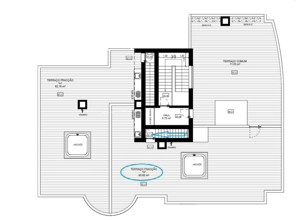 Apartamento T3 para Venda em Tavira (Santa Maria e Santiago) Planta 2
