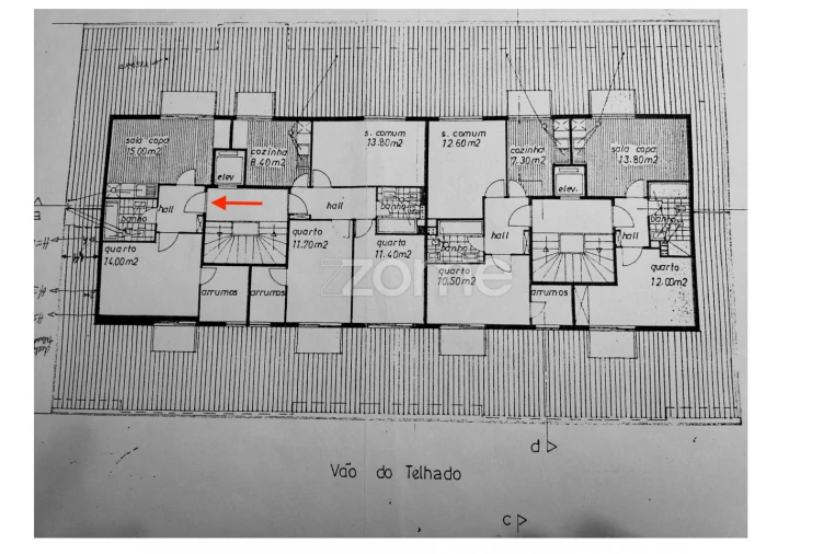 Apartamento T2 para Venda em Ramalde Planta 1