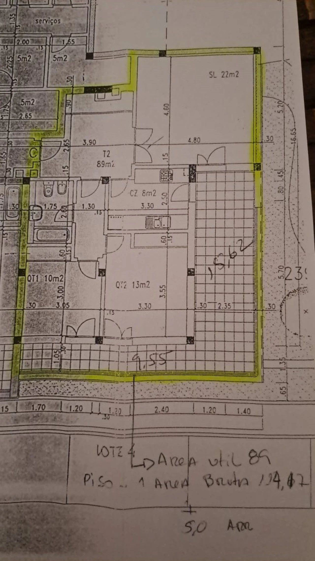 Apartamento T2 para Venda em Queluz e Belas Planta 2