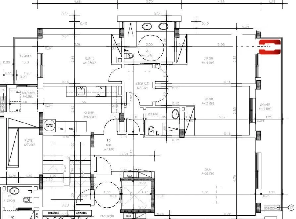 Apartamento T3 para Venda em Montijo e Afonsoeiro Foto 37