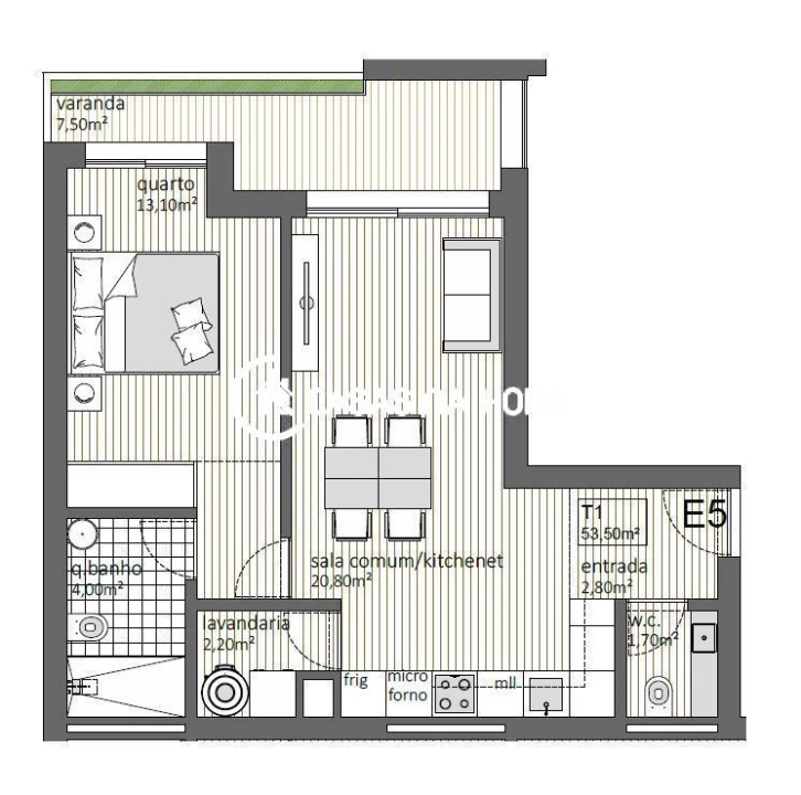 Apartamento T1 para Venda em Matosinhos e Leça da Palmeira Foto 1