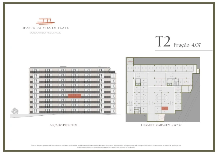 Apartamento T2 para Venda em Vilar de Andorinho Planta 2