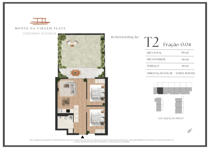 Apartamento T2 para Venda em Vilar de Andorinho Planta 2