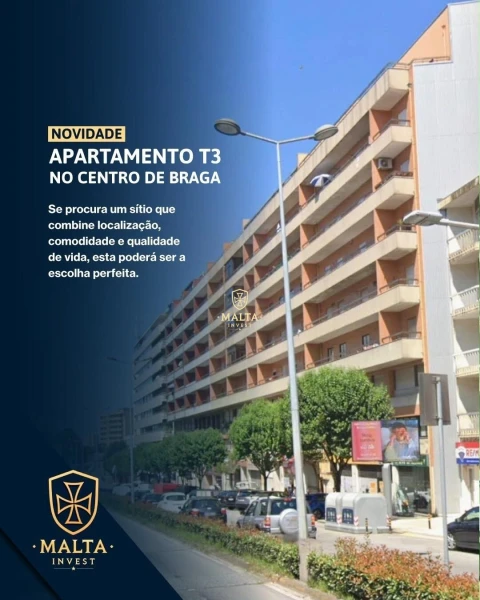 Apartamento T3 para Venda em Braga (Maximinos, Sé e Cividade)