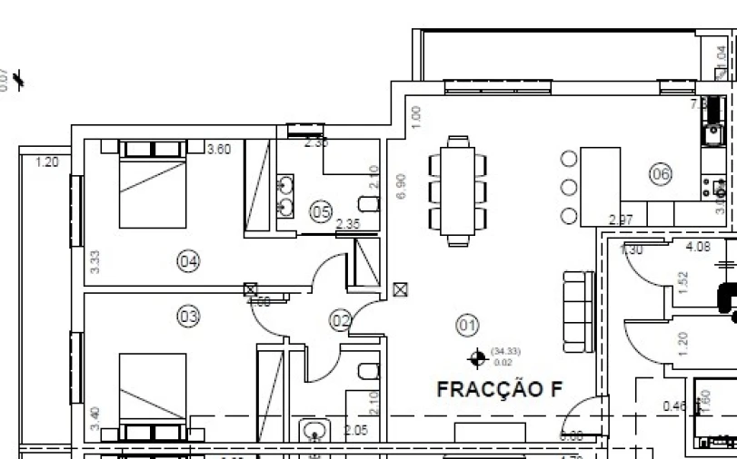 Apartamento T2 para Venda em Marrazes e Barosa Planta 1