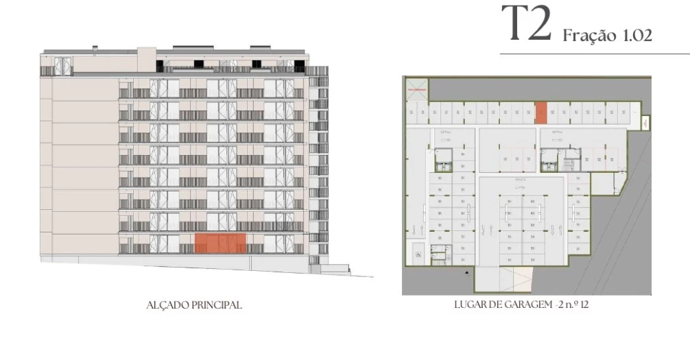 Apartamento T2 para Venda em Vilar de Andorinho Planta 2
