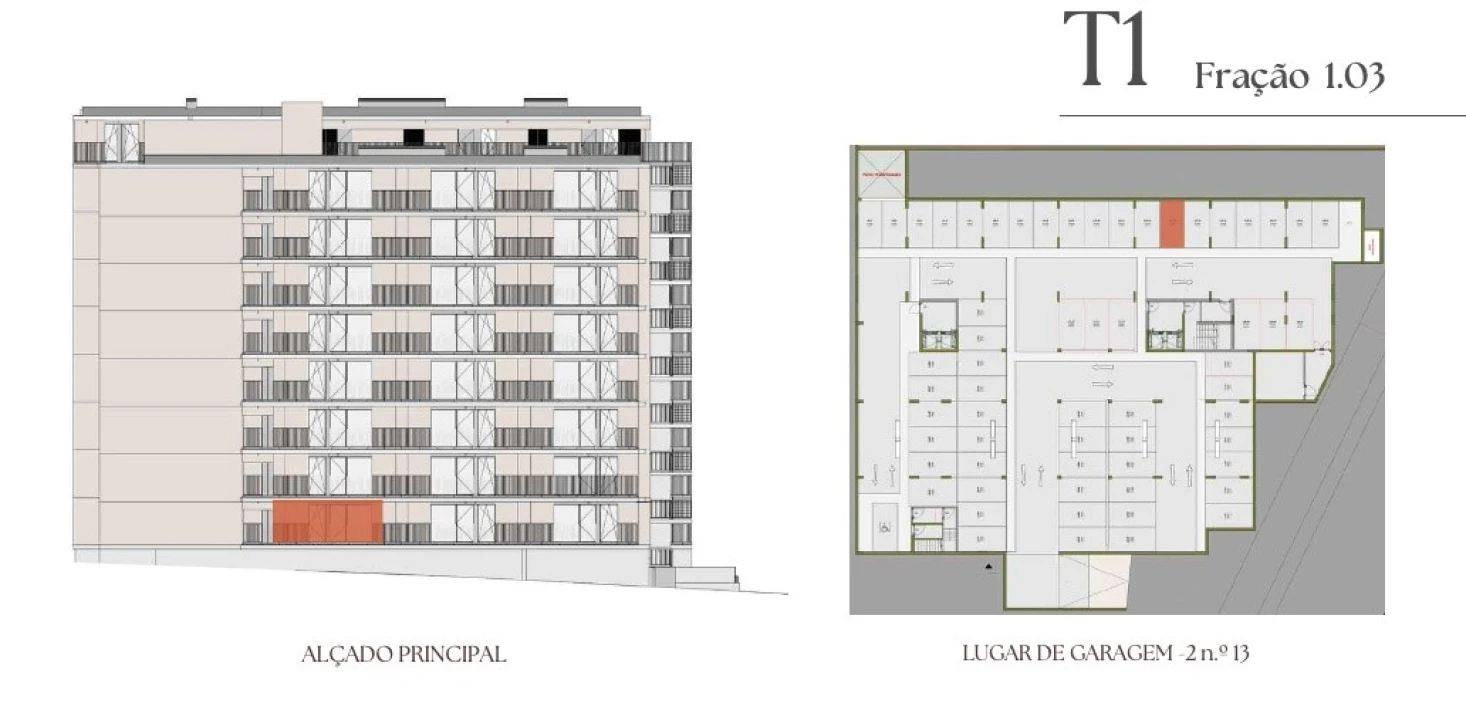 Apartamento T1 para Venda em Vilar de Andorinho Planta 2