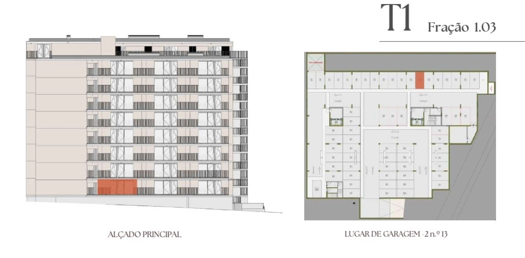 Apartamento T1 para Venda em Vilar de Andorinho Planta 2