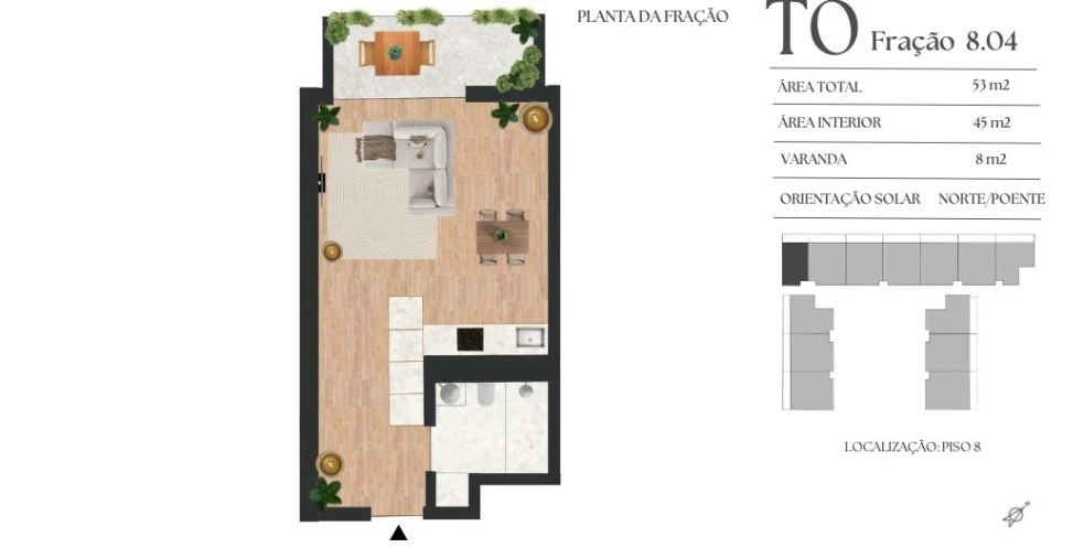 Apartamento para Venda em Vilar de Andorinho Planta 1