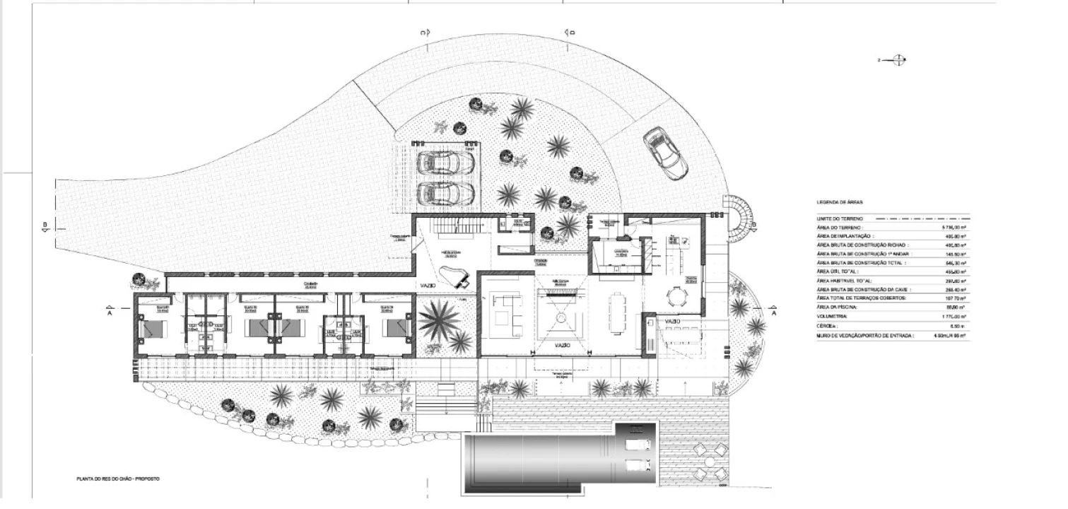 Moradia T8 para Venda em Quarteira Planta 2