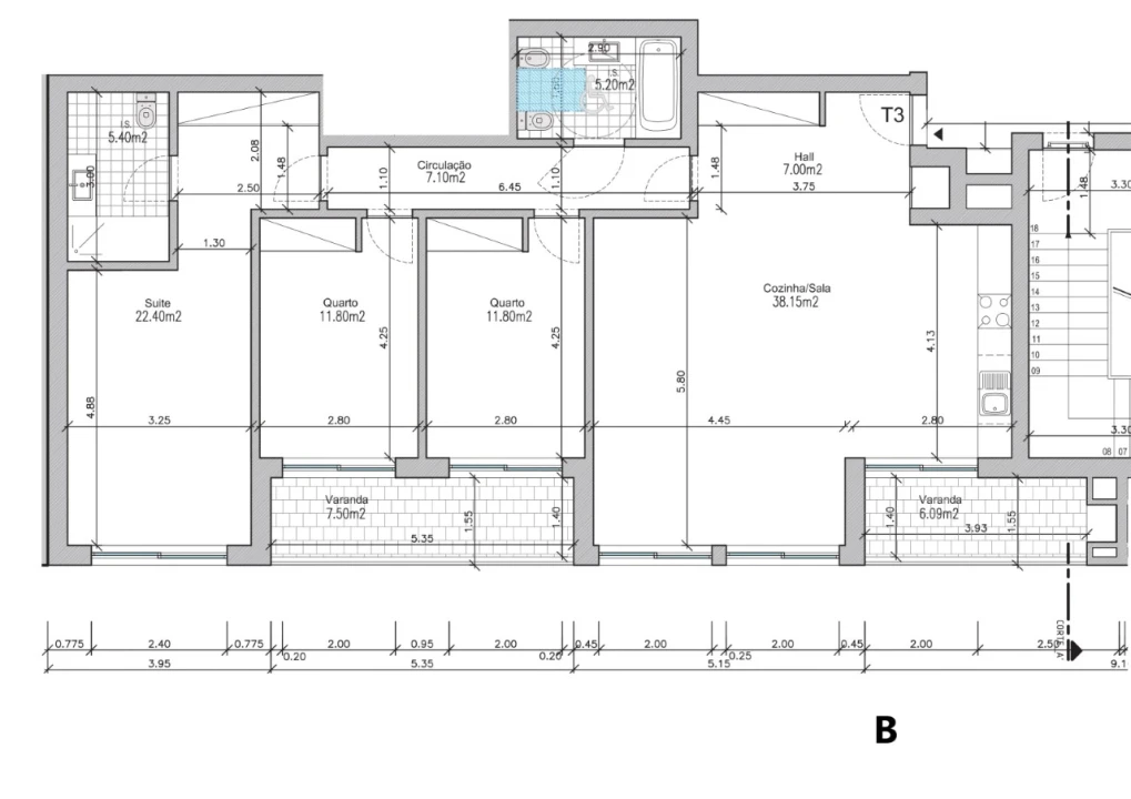 Apartamento T3 para Venda em Alverca do Ribatejo e Sobralinho Planta 2