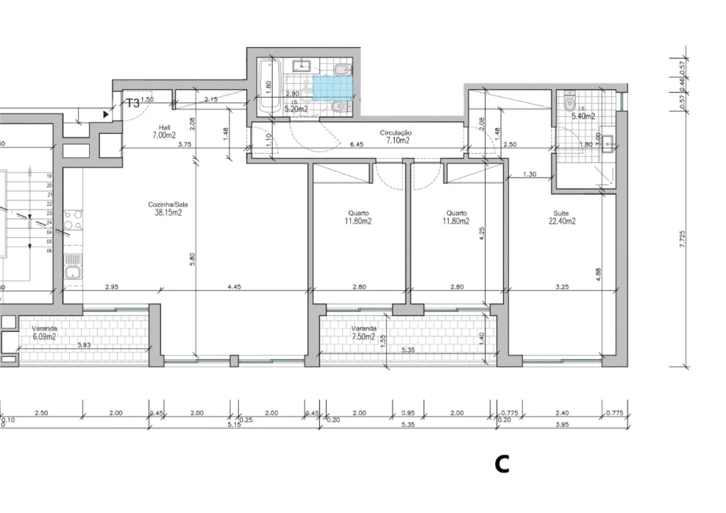 Apartamento T3 para Venda em Alverca do Ribatejo e Sobralinho Planta 2
