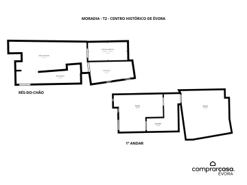 Moradia T2 para Venda em Évora (São Mamede, Sé, São Pedro e Santo Antão)