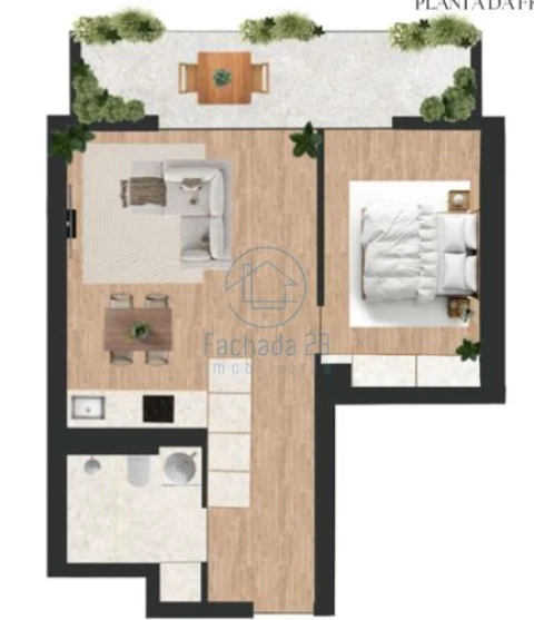 Apartamento T1 para Venda em Vilar de Andorinho