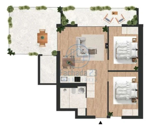 Apartamento T2 para Venda em Vilar de Andorinho Planta 1